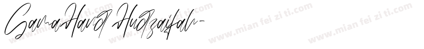 GamaHand Hudzaifah字体转换